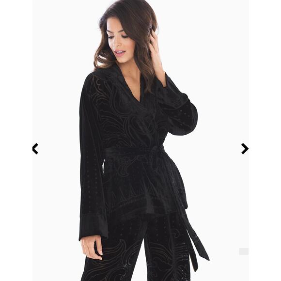 Soma Other - Soma Limited Edition Velvet Noir Wrap Robe & Velvet Pants - NWT - XXL Tall
